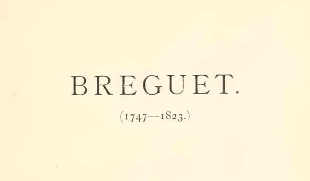 《Breguet 1747-1823》(1921)