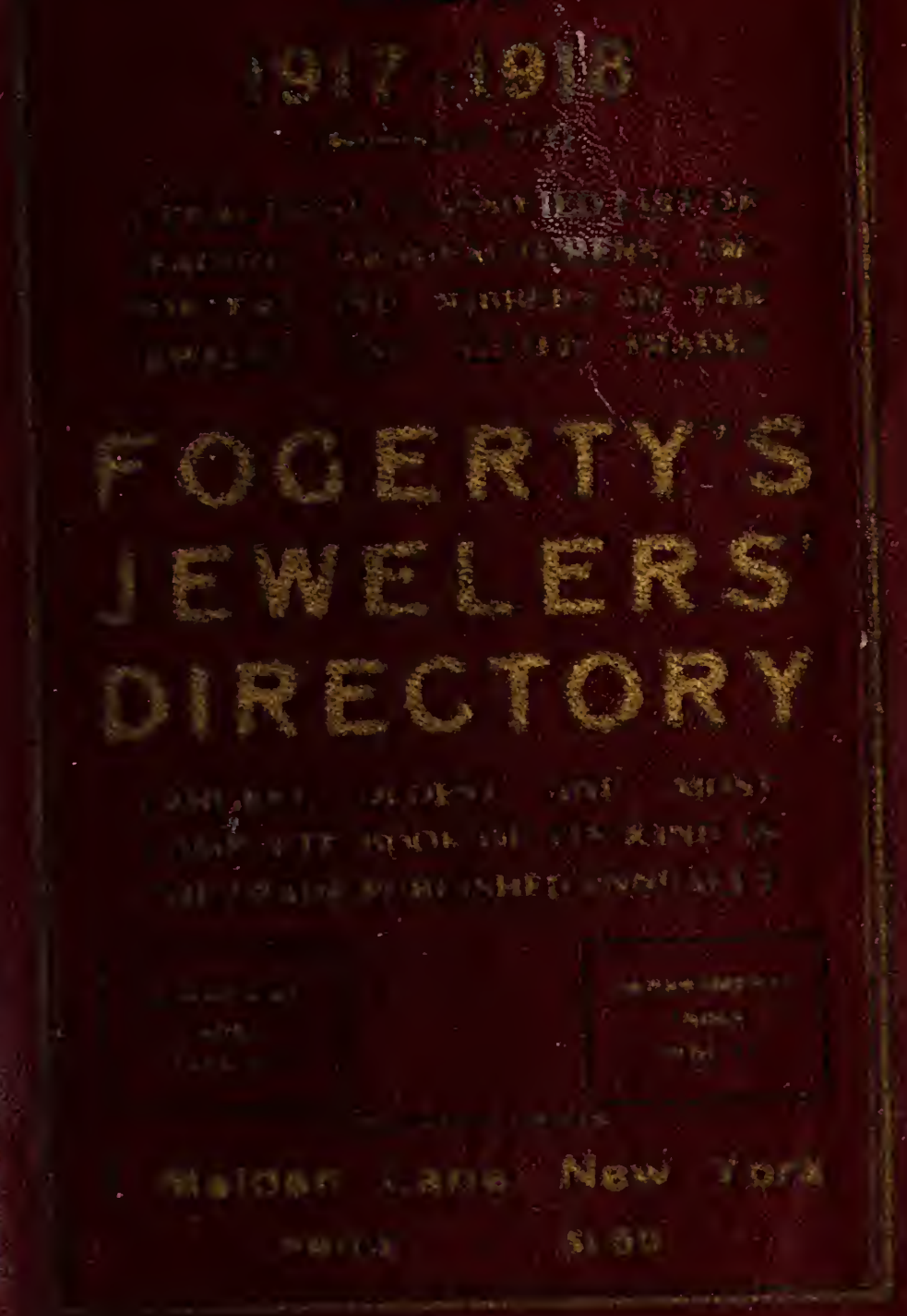《Fogerty's Directory of the Jewelry and Kindred Trades in the United States》