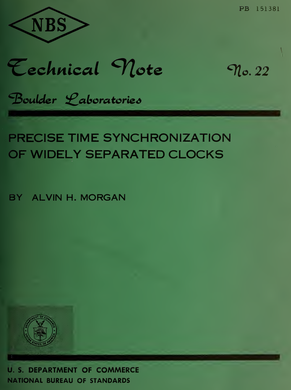 《Precise Time Synchronization of Widely Separated Clocks》