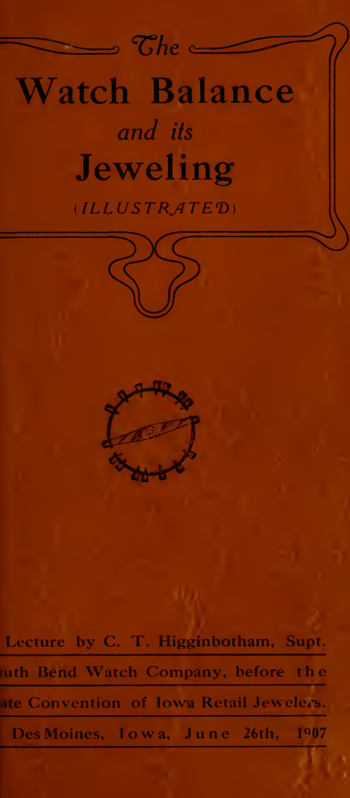 《The Watch Balance and Its Jeweling》(1912)